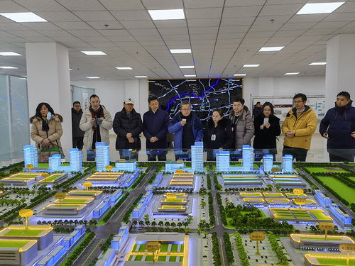 中國電子商會會長王寧一行赴濟南市公益性農產品批發市場項目現場參觀考察